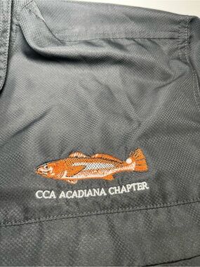 CCA Acadiana Chapter Short Sleeve Men’s Shirt - Gray with Orange Embroidery